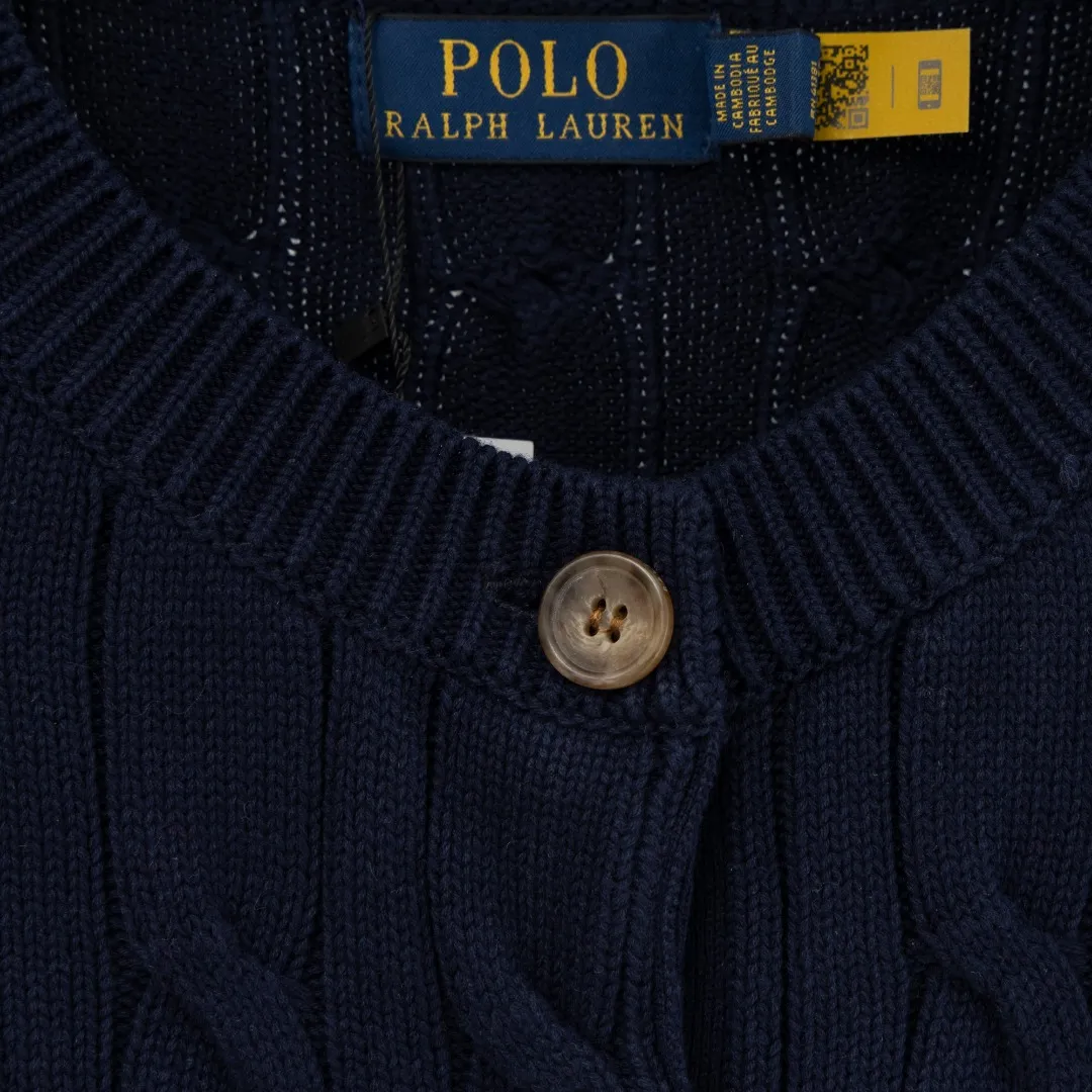 P290 top version (different currencies) You can scan the code to enter the official website. Style: Ralph Lauren POLO Ralph Lauren small label embroidered knitted cardigan jacket. Color: Picture color. Size: S-XL. Fabric: pure cotton. Accessories: full set of customized accessories. No gender distinction. Same style for men and women.